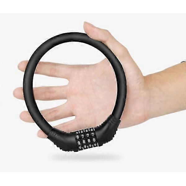 Cykellås Kabel Lås Med Kode Sort