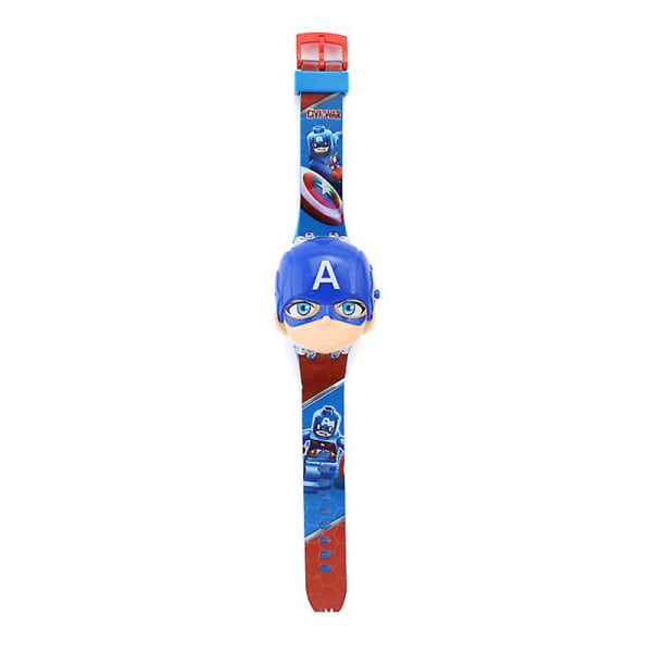 Kids Blinking Light Watch Spiderman Music Watches Lysende gaver Captain America