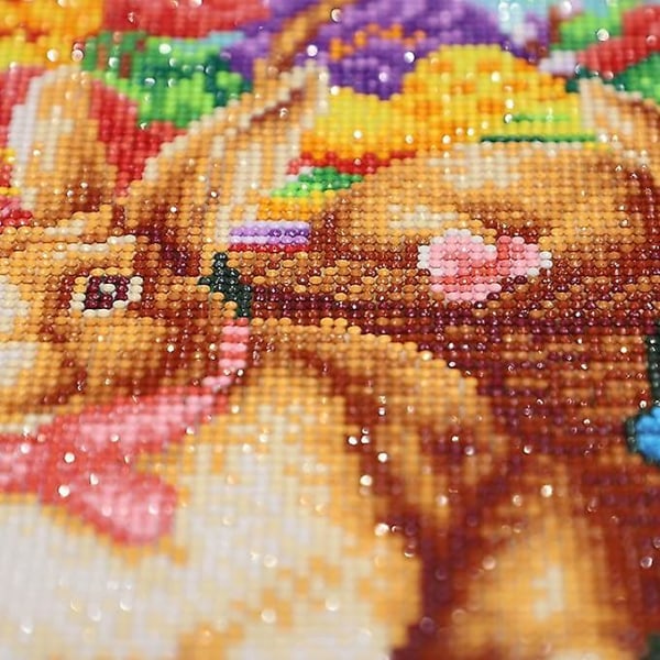 5d diamantmaleri (30 x 40 cm) kanindyr diamantmaleriet 5d fuld diamantbroderi-maleri Kanin fuld diamantmalerisæt Diamond Painti