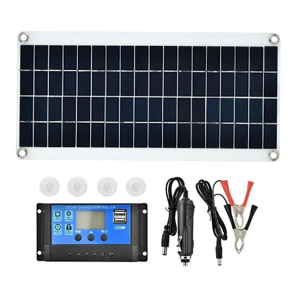 300w 12v Solpanel Kit Batterioplader 300 Watt 12 Volt Off Grid System Med 60a Controller