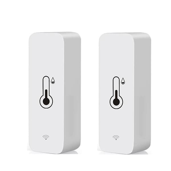 2 stk Tuya Wifi Temperatur- og Luftfugtighedssensor Indendørs Termometer Hygrometer