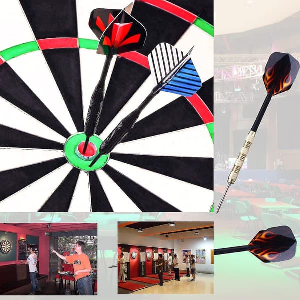 18 Pakke Rustfrit Stål Dart med Stålspids