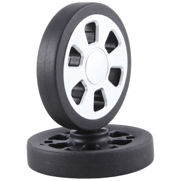 60x11mm udskiftning af bagagehjul Slidbestandig Pu Caster Kuffert Udskiftning af hjulbagage Dobbelt