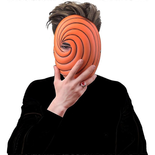 Anime Ninja Akatsuki Obito Cosplay -naamio Unisex Naamiaisjuhlat Halloween Pukeutumisnaamio Säädettävät Naamiot Asusteet Rekvisiitta
