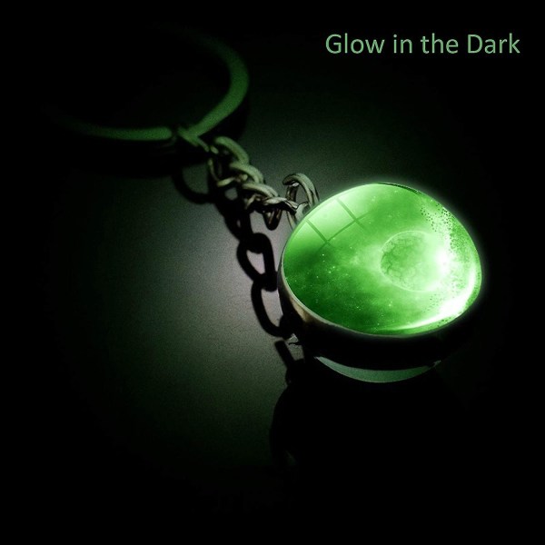 Solar System Planet Nøglering Tilbehør Pendant Glow In The Dark