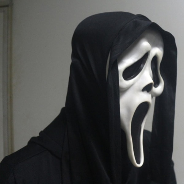 Halloween-naamio Demoni Huutava Ghostface-naamio Hauska Kuolemanpäänaamio Kauhu Kallo Naamio Manus Tappava Koristeellinen Halloween-juhlatarvike