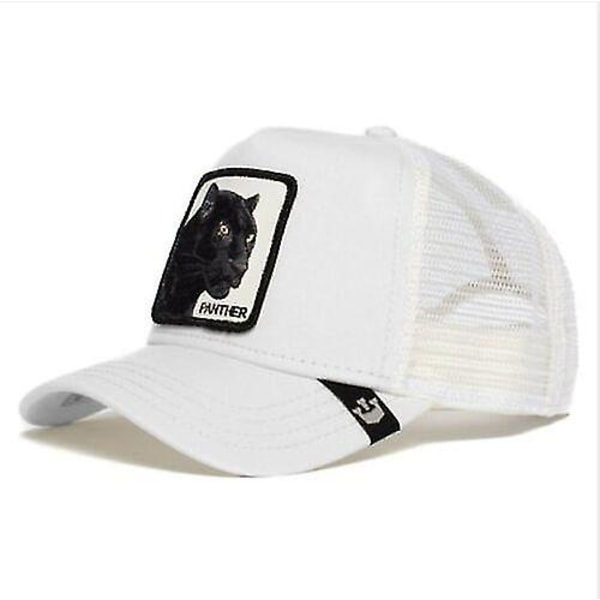 Animal Farm Trucker Mesh Baseball Hat Goorin Bros Style Snapback Cap Hip Hop Mænd White Leopard