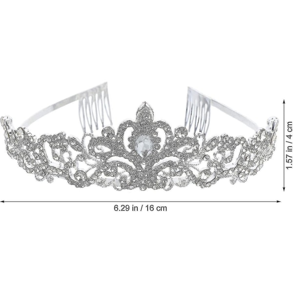 2 st Prom Queen Sash And Tiara Set Rhinestone Crystal Tiara Crown (hy)