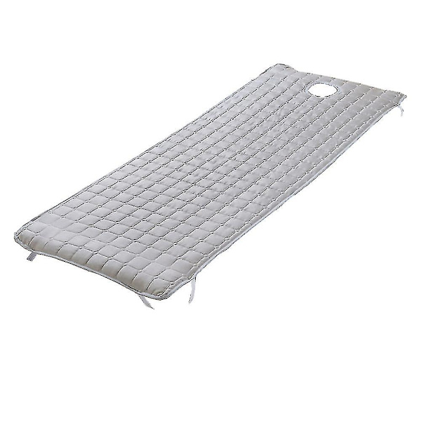 Madras til massagebordseng med hul, skønhedspude, skridsikker pude 185x70cm grå