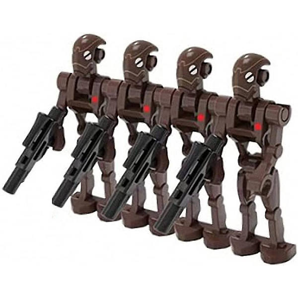 28 stk. pakke kampsoldater, generaler og droider med våbensæt, byggeklodser actionfigurer legetøj børnegaver