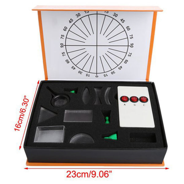 Fysisk optik Experiment Set Triangulär Prisma Laser-lampa Konvex-konkav Lens Group Scientific Equ