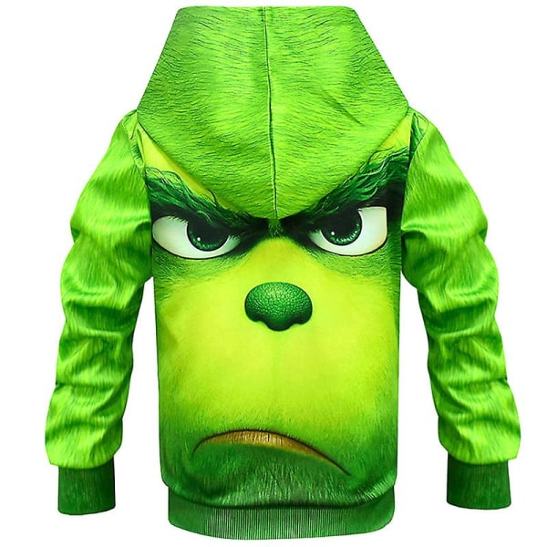 Børn Drenge Nyhed The Grinch Pullover Hættetrøje Jule Hættetrøje Sweatshirt 6-7 Years