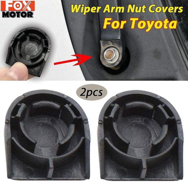 2x etulasien pyyhkimen varren mutterin cap pultin cover Toyota Corolla E150 E160 Verso Yaris Auris Oe 8529213010