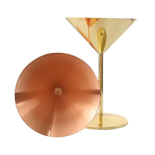 Ruostumaton teräs Martini lasit metalli Martini lasit ulkokäyttöön Martini lasit varrella juhlahäihin 1kpl -xx copper plated