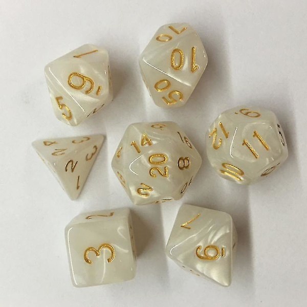 Rødt Multifacetteret Terning Polyhedral Trpg Spilsæt Brætunderholdning