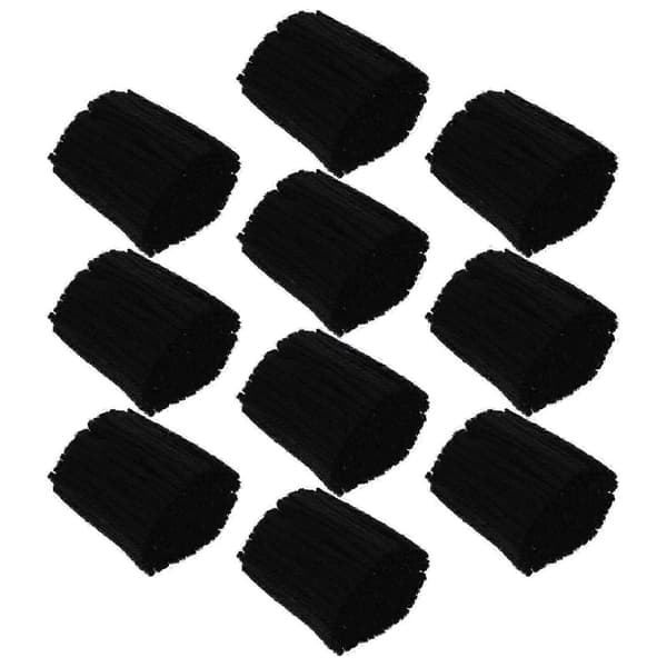 Garn til teppeproduksjon, perfekt for Latch Hook-teknikker, materiale Black 6X3.5cm