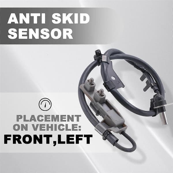 Ny ABS-sensor fram vänster, sladdskyddssensor FL för Isuzu D-Max / Rodeo TFS77/TFS86/TFS85 2003+ Black