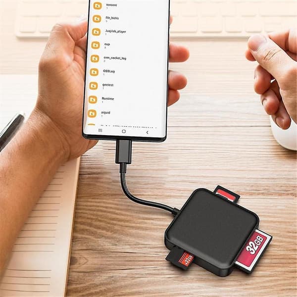 USB 3.0 SD-kortleser 4 i 1 Multiple Ms..tf.sd-kortleseradapter for datamaskin Laptop PC for Android Windows Os