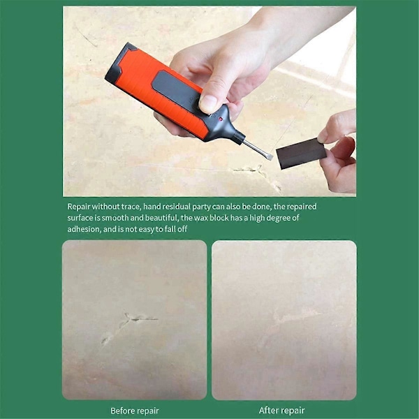 Keramisk Kakel Reparationsverktyg Set Repor Reparation Sprickfyllning Kakel DIY Golvreparationskit Fix Vax Repor Reparationsverktyg