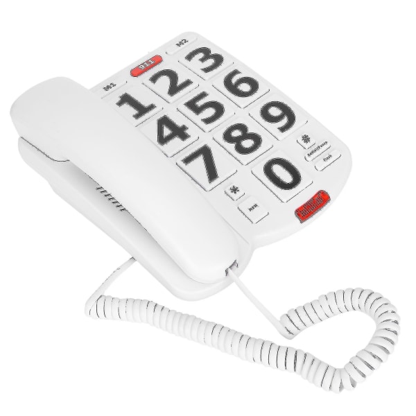 Ældre fastnettelefon med stor knap Cor-telefon til ældre hørehæmmede