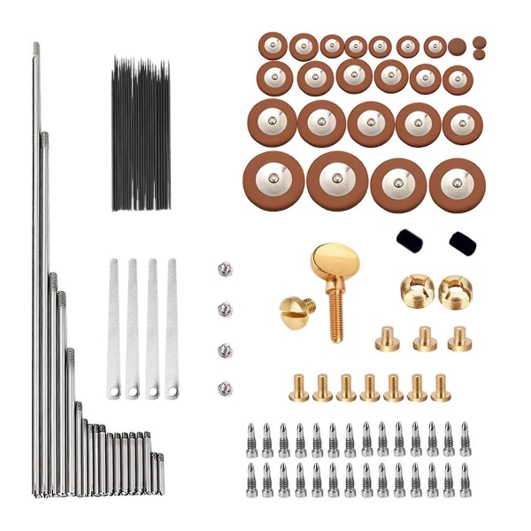 119 st/ set Sax Saxofon Reparationsdelar Skruvar + Saxofonfjädrar Kit Gör-det-själv-verktyg Träblåsinstrument A