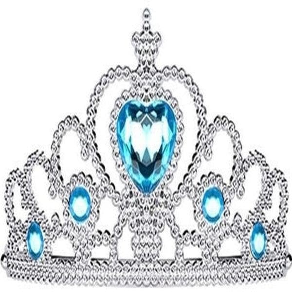 Elsa prinsessklänning + tiara/fläta/handskar 110 cl