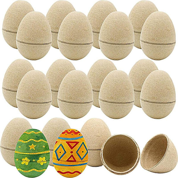Biodegradable Pulp DIY Kids Pulp Eggs in Multiple Sizes, Suitable for Easter, Safe and Environmentally Friendly Craft Materials