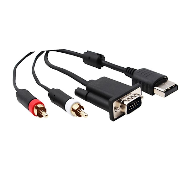VGA-skjerm og RCA-lyd + 3,5 mm til 2-hann RCA-adapter Konsolltilbehør