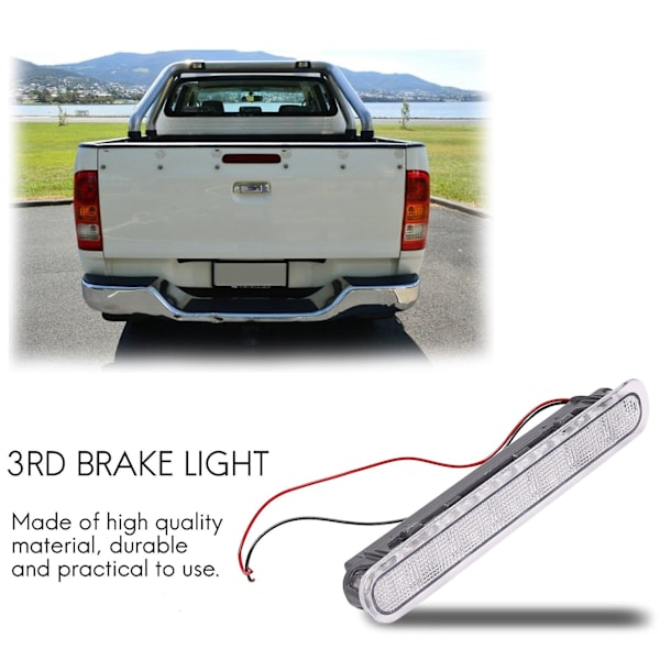 Bil LED Bagagerumslys 3. Bremslys Lampe Hvid Linse 81570-0k080 Til Toyota Hilux Vigo Mk6 Sr5 200