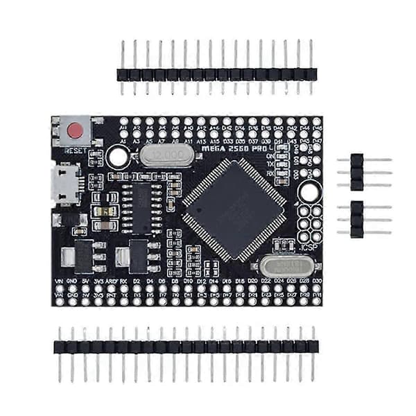 Til MEGA 2560 PRO Embed CH340G/ATMEGA2560-16AU Chip med han-pinheaders kompatibel med Arduino Mega microUSB