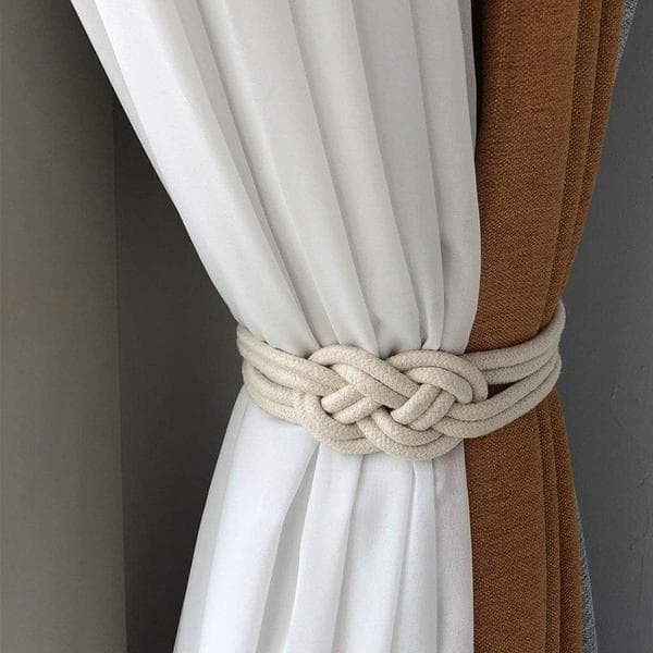 Magnetiske gardinoppsatser Enkel stil Spenne Draper Tie Back Draperi Holdbacks Vindusdekorasjon