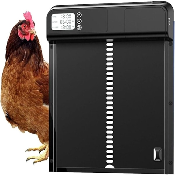 Automatic Chicken Coop Door Kit, Timer Chicken Coop Door, Battery Powered Automatic Chicken Coop Door with Timer and Light Sensor