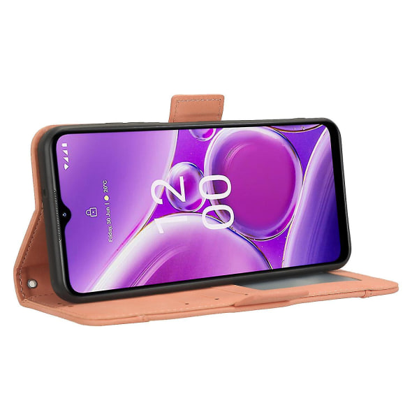Case Nokia G42 5g cover Säädettävä irrotettava korttipidike Magneettisesti suljettava nahkalompakko Yhteensopiva Nokia G42 5g case kanssa Pink