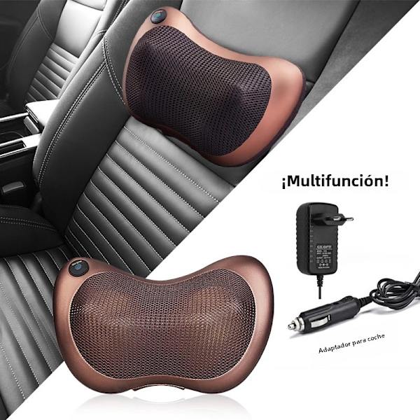 Monitoiminen sähköinen hierontatyyny niskalle, päälle, selälle, vyötärölle ja vartalolle. Kannettava Shiatsu-hierontalaite autoon ja kotiin Brown