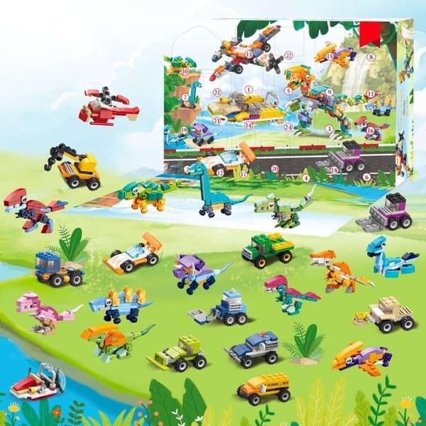 Adventskalender Leksaksbilar & Dinosaurier - Julkalender 2025