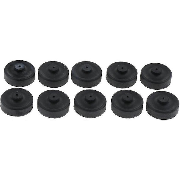 10 stk Gummikoppdeler Membran Luftpumpe For Akvarium Fiskepumpe Erstatning, Svart, 2