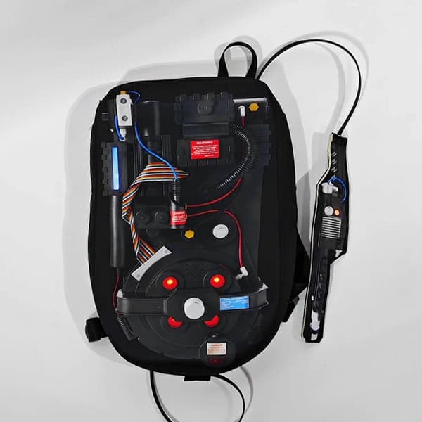 Vuxen Ghostbusters Halloween-kostym, Deluxe Ghostbusters Jumpsuit för Män, Ghostbusters Proton Pack
