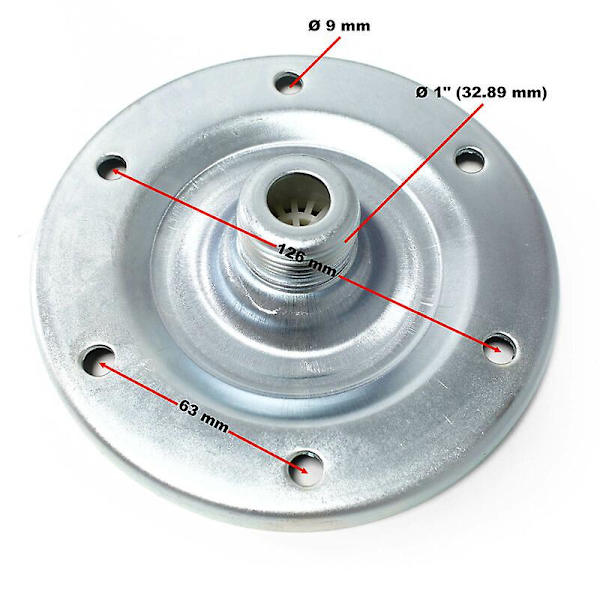 Rostfri stålfläns 1 (33mm) för 24-100L trycktank