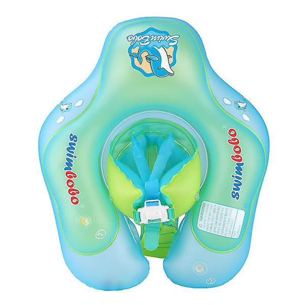 Julegaver, oppustelig svømmering til baby - Hjælp baby med at lære at svømme med pumpe til børn 3-36 måneder (l stil)
