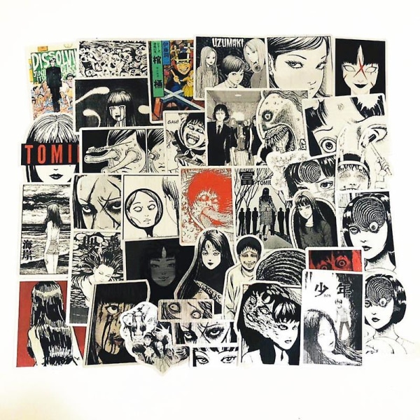 50 stk Anime Junji Ito Plakat Høy kvalitet Home Room Tegneserie Art Print Klistremerke