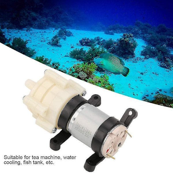 Membran Vandpumpe 12v Mini Elektrisk Vandpumpe 1.5-2l/min Vandtryks Membranpumpe Til Te Maskine Akvarium (flerfarvet) 1 stk)