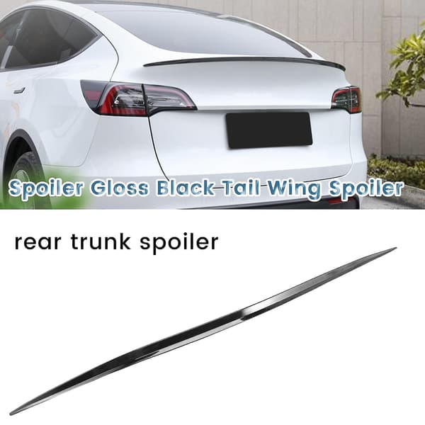 1,2m Universal Takspoiler Gloss Black Bakspoiler Bakluke Spoiler For
