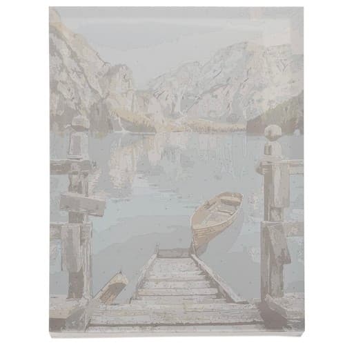 Mal efter nummer sæt - 40x50cm - Bådebro 740