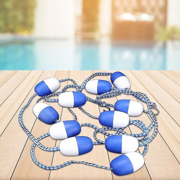 Safety Float Lines - 5m Pool Säkerhetsseparation Rope Floating Rope Lane Line Poolutrustning-N