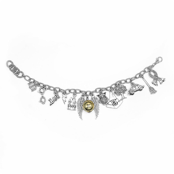 Harry Potter Armband Gyllene Kvicken Kombinationsberlockarmband Födelsedagspresent