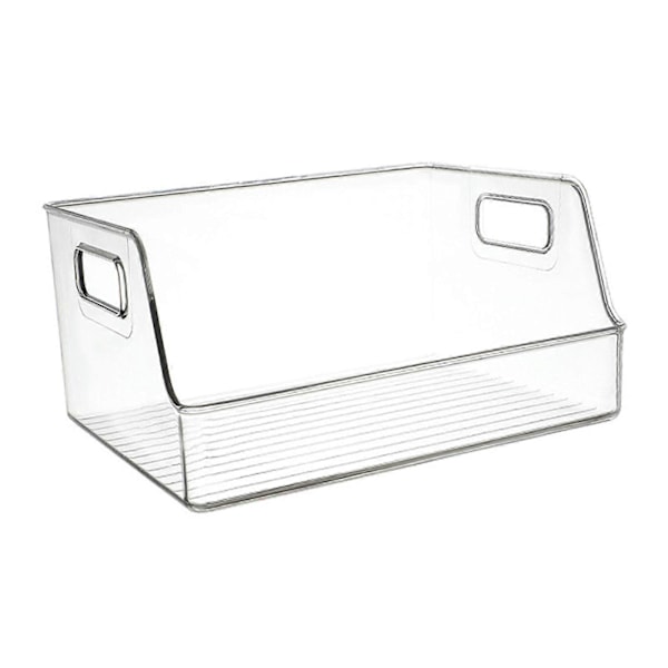 Gennemsigtig skuffeboks Sæber Håndklæder Dåser Vitrineskab Køleskab Organizer Boks Opbevaringsboks til Badeværelse Hjemmeskabe Bordplader 21.5cmx19cmx12cm