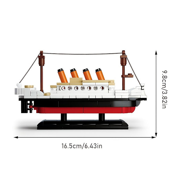 Titanic Mini Model Byggeklodser Sæt Legetøj Mikro Titanic Klods Legetøj DIY Byggekonstruktions Legetøj Gaver Til Voksne Børn