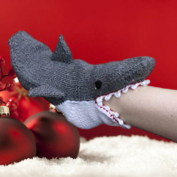 Stickade Krokodilsockor för Kvinnor Män Nya Djur Hajsockor Roliga Alligatorsockor shark