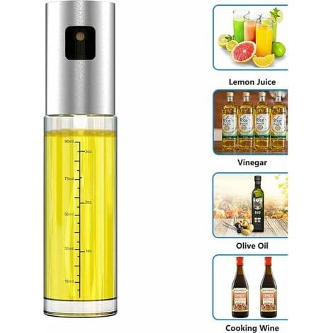 100 ml graderad sprayflaska för olivolja, med tratt