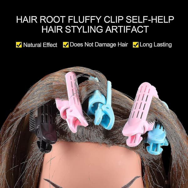 Volumengivende Hårrodsclips, 9 stk. Hårkrøller Clips Hårstyling MK